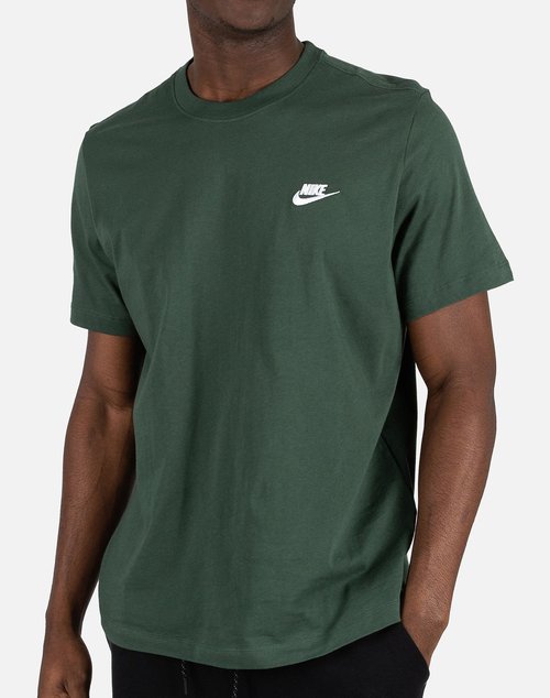 Nike Nsw Club Embroidered Futura Tee - Olive Green - AR4997-370