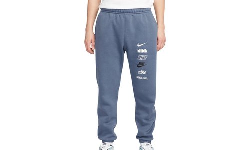 Nike Nsw Club Plus Logo Pants Style - Blue/Multi-Color - DX0795-491