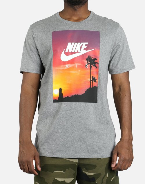 Nike NSW FOOTWEAR 4 TEE - Grey - 911952-091