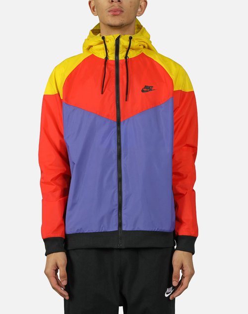 Nike NSW HERITAGE WINDRUNNER JACKET 'Crimson/Rush VioletSpeed Yellow