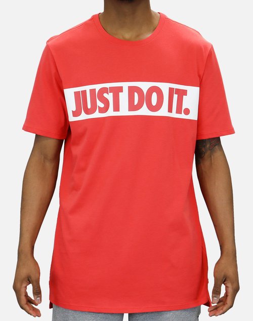 track red nike shirt