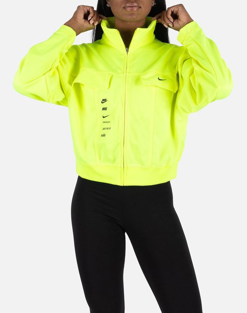 Nike NSW SWOOSH JACKET - Volt/Black - CU5678-702