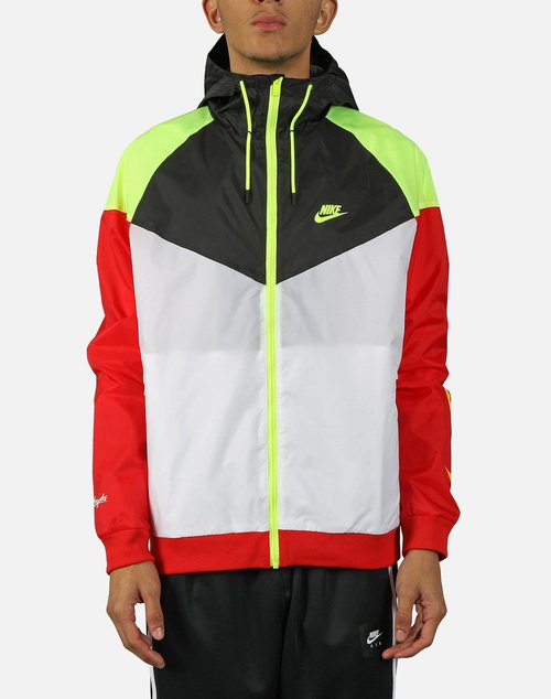 Nike NSW WINDRUNNER CITY OF ATHLETES - Volt/University Red-Court Purple - CU3555-702