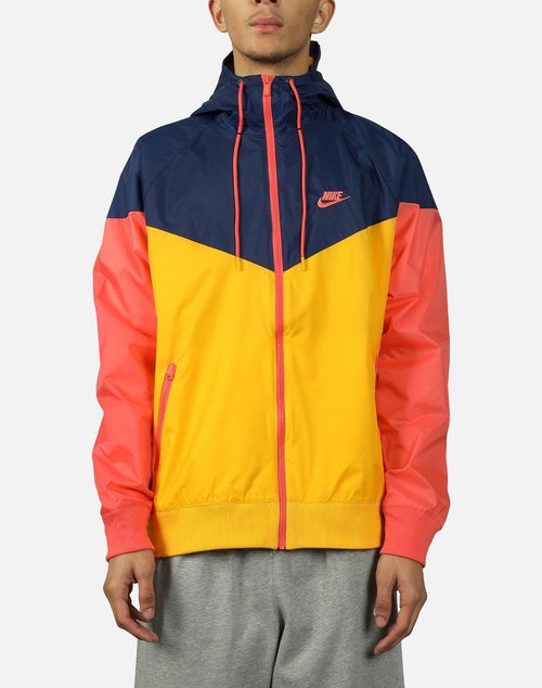 Nike NSW WINDRUNNER WINDBREAKER JACKET - University Gold/Blue Void-Magic Ember - AR2191-739