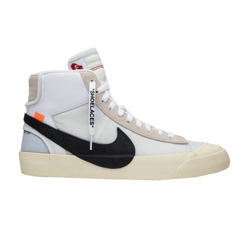 Off-White x Nike Blazer Mid - White/Black-Muslin - 740198AA383210000