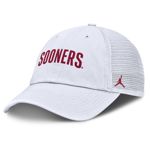 Oklahoma Primetime Campus Club Air Air Jordan College Trucker Adjustable Hat - White - JC3311QROKN-H98