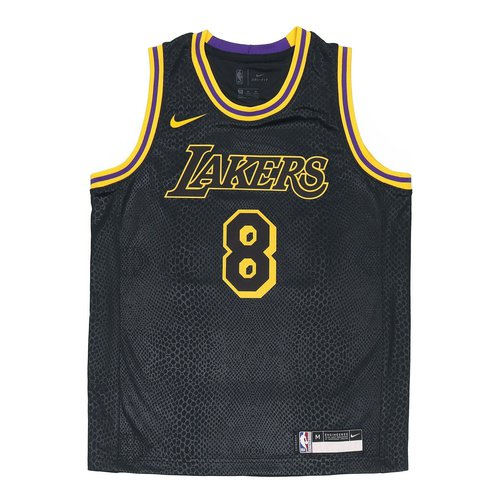Nike Older Los Angeles Lakers City Edition 8&24 Mamba Week Jersey - Black/Gold - DM1576-010