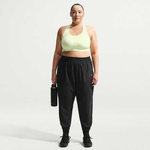 Nike One Dri-FIT High-Waisted 7/8 Jogger Pants Plus Size - Black/White - HJ1052-013