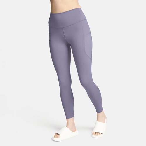 Nike One High-Waisted 7/8 Leggings with Pockets - Daybreak/Black - FN3241-509