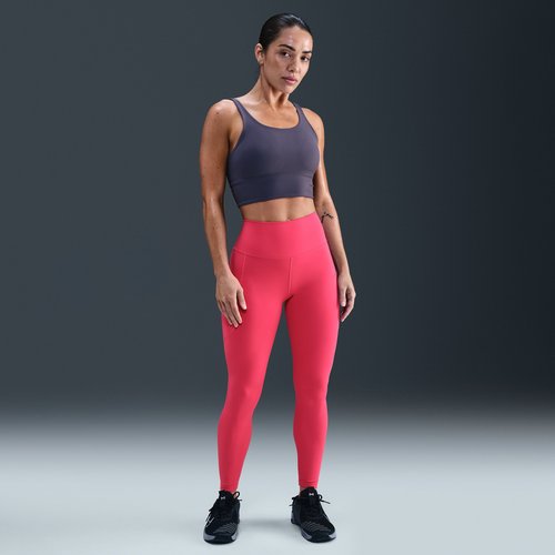 Nike One High-Waisted 7/8 Leggings with Pockets - Rush Pink - FN3241-666