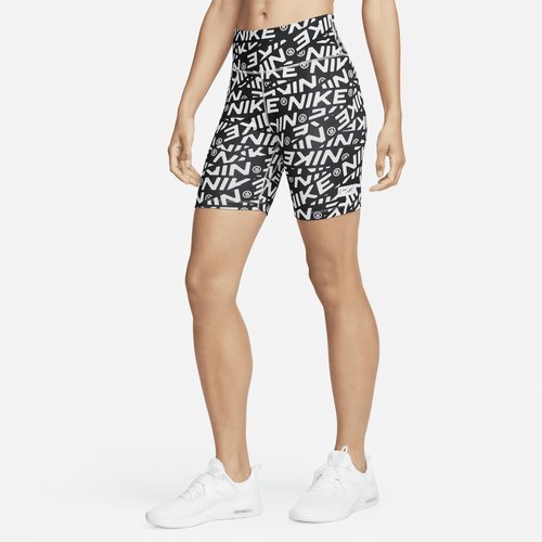 Nike One Mid-Rise 7" Printed Biker Shorts - Photon Dust - DX0092-025