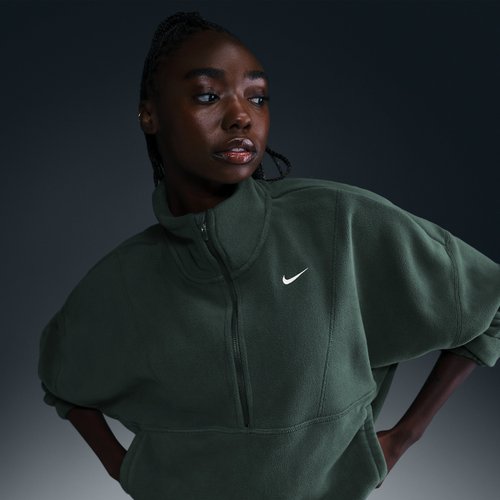 Nike One Therma-FIT Oversized 1/2-Zip Fleece Top 'Vintage Green