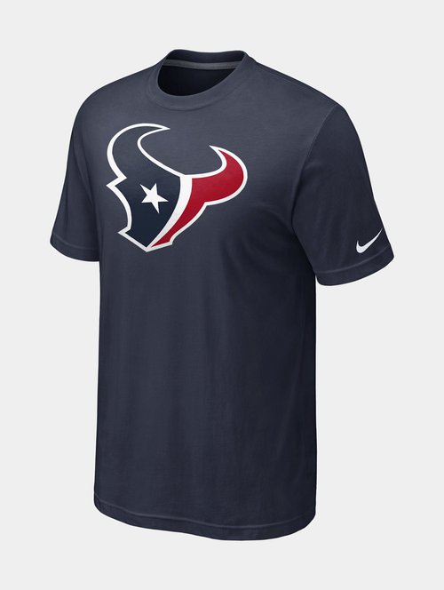 Nike Oversized Logo NFL Texans T-Shirt - Blue/Grey - 510913-459