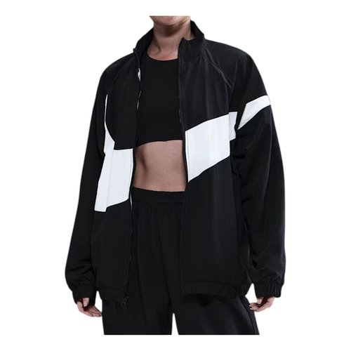 Nike Oversized Woven Jacket - Black/White - HV4108-010