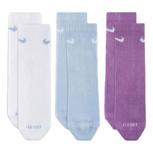 Nike Plus Lightweight Ankle Sports Training Socks 3 Packs White/Black/Purple-color - Multi-Color - SX6893-907