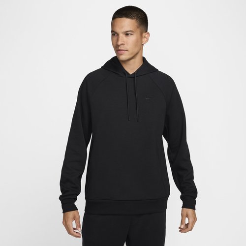 Nike Primary Fleece Dri-FIT UV Pullover Performance Hoodie - Black/Black - FZ0969-010