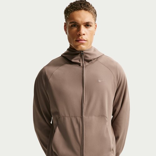 Nike Primary NanoKnit Dri-FIT UV Protection Full-Zip Performance Hoodie - Mink Brown/Mink Brown - II1308-214