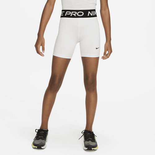 Nike Pro Dri-FIT 5" Shorts - White/Black - FB1081-100