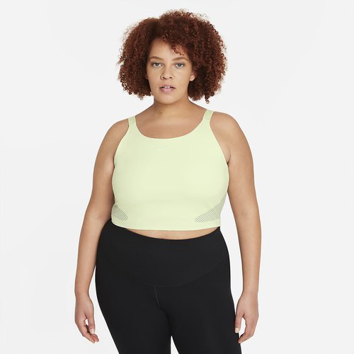 Nike Pro DriFIT Womenâ s Crop ShelfBra Tank Top Plus Size 'Lime Ice