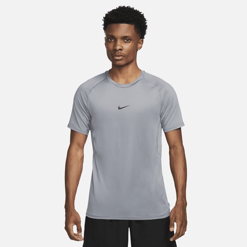 Nike Pro Dri-FIT Slim Short-Sleeve Top - Smoke Grey/Black - FB7929-084