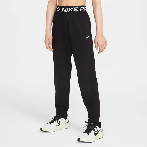 Nike Pro Fleece Dri-FIT Jogger Pants - Black/Black/Black/White - HV0289-011