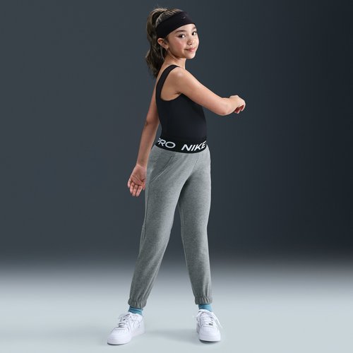Nike Pro Fleece Dri-FIT Jogger Pants - Carbon Heather/Dark Steel Grey/Black/White - HV0289-091