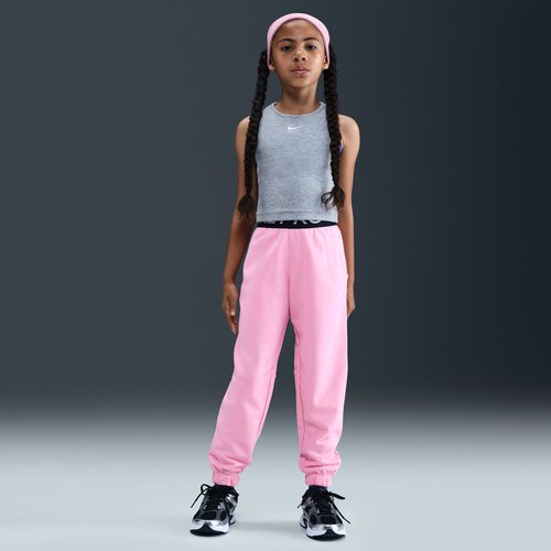 Nike Pro Fleece Dri-FIT Jogger Pants - Medium Soft Pink/Medium Soft Pink/Black/White - HV0289-690