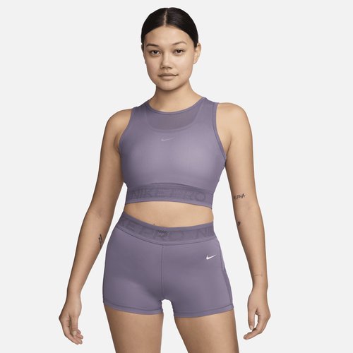 Nike Pro Mesh Tank Top - Daybreak/White - FN7387-509