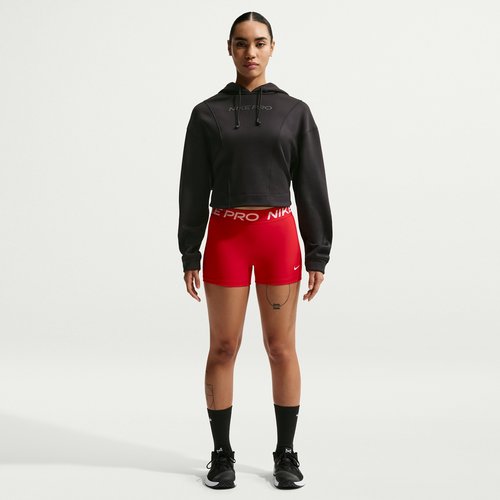 Nike Pro Mid-Rise 3" Biker Shorts - University Red/White - IQ1037-657