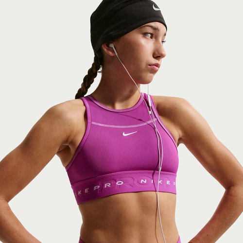 Nike Pro Swoosh Sports Bra Sport Pack - Hot Fuchsia/Light Magenta/White - IF0306-512