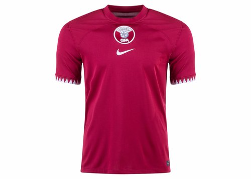 Qatar 2022/23 Stadium Home Nike Dri-FIT Soccer Jersey - Desert Maroon/White - DN0702-647