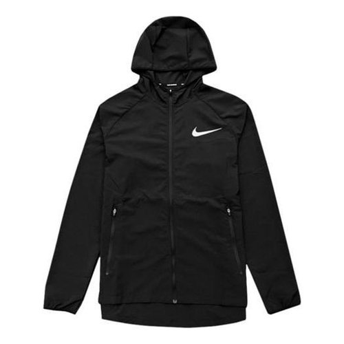 Nike Quick-drying Sports Windbreaker Hooded Jacket - Black - CD8347-010