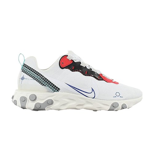 Nike React Element 55 - White/White/Sail/Black - CZ7375-100