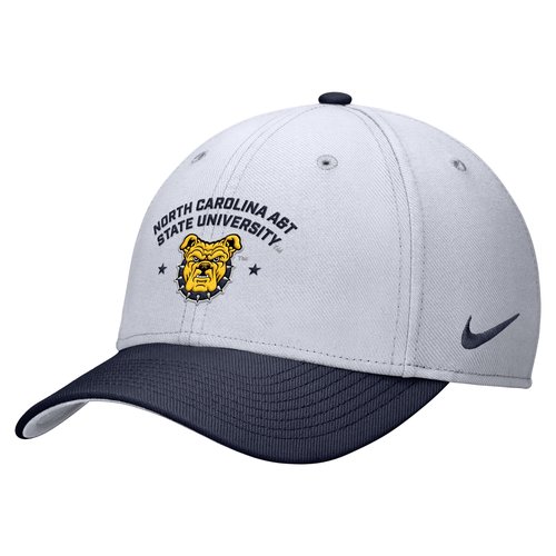 Nike Rise College North Carolina A&T University Dri-FIT SwooshFlex Cap - White - C16956NCAT-WHT