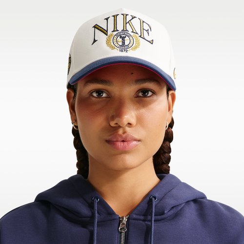 Nike Rise Structured A-Frame Cap - Sail/Midnight Navy/Team Crimson - IH8778-133
