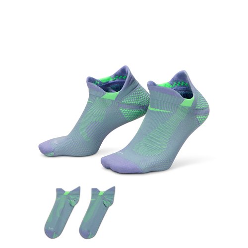 Nike Running Lightweight No-Show Socks 1 Pair - Iron Purple/Voltage Green/Voltage Green - HV6931-506
