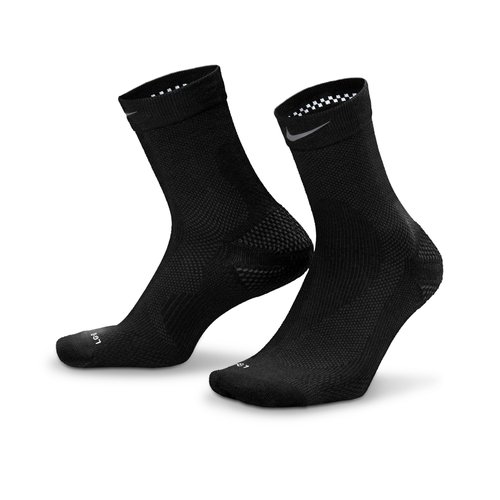 Nike Running Wool Micro Crew Socks 1 Pair - Black/Dark Smoke Grey/Dark Smoke Grey - IF2508-010
