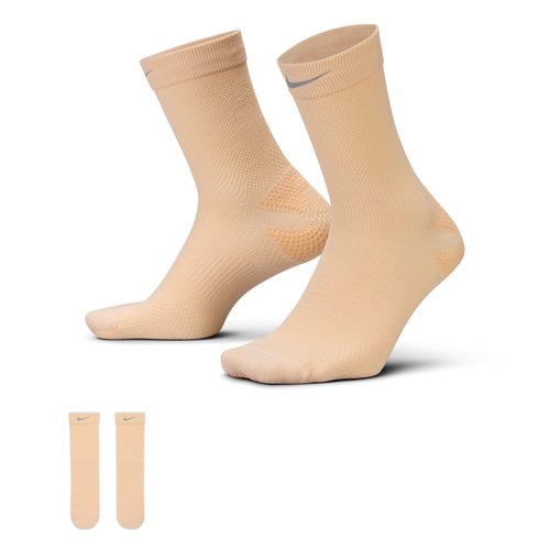 Nike Running Wool Micro Crew Socks 1 Pair - Pearl White/Orange Chalk - IF2508-272