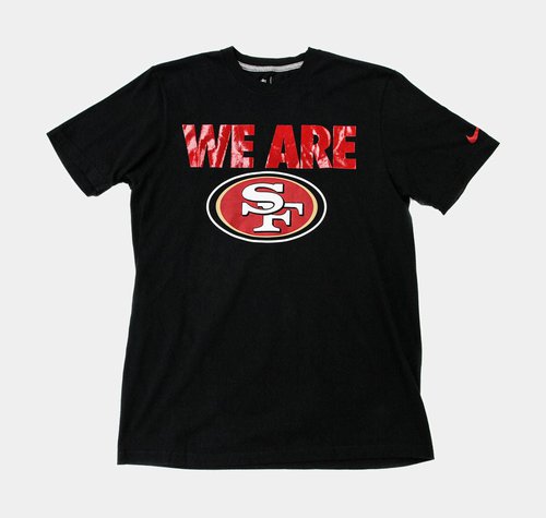 Nike San Francisco 49ers NFL Team Verbiage T-Shirt - Black/Red - 606134-010