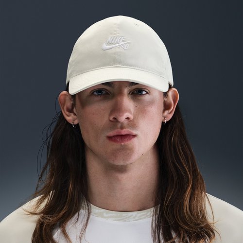 Nike SB Club Unstructured Skate Cap - Light Bone/White - HF7278-072