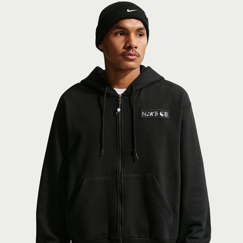 Nike SB Fleece Full-Zip Skate Hoodie - Black - IF0657-010