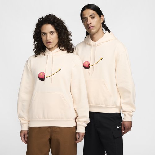 Nike SB Fleece Pullover Skate Hoodie - Guava Ice/White - FV7367-838