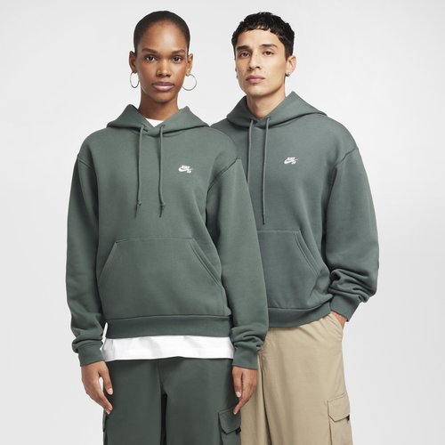 Nike SB Fleece Pullover Skate Hoodie - Vintage Green/White - FV7351-338