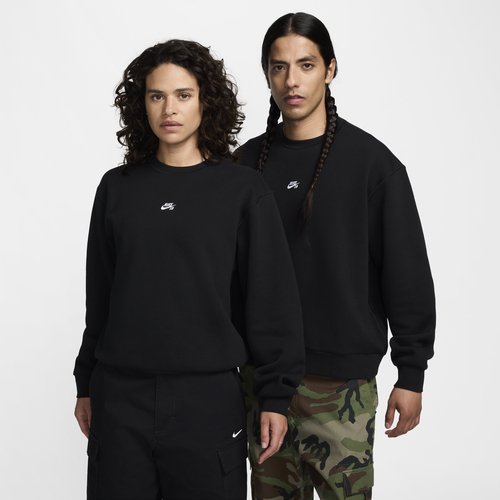 Nike SB Fleece Skate Crew - Black/White - FV7353-010