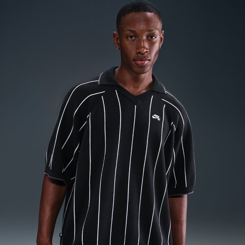 Nike SB Short-Sleeved Polo Skate Sweater - Black/Sail/Black - HQ9018-010