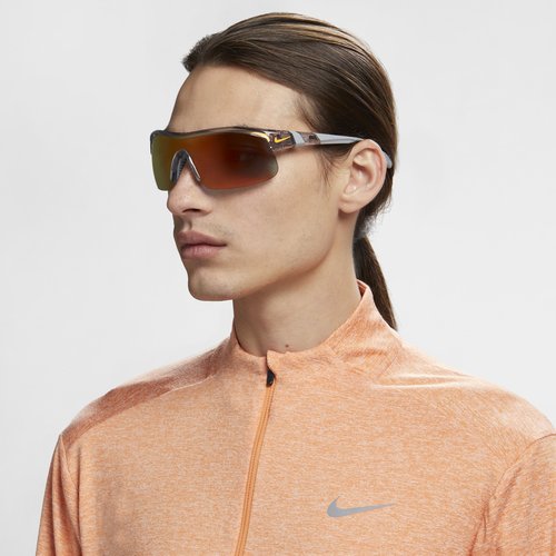 Nike Show X Sunglasses - Cool Grey/Laser Orange/Grey - DX6520-066
