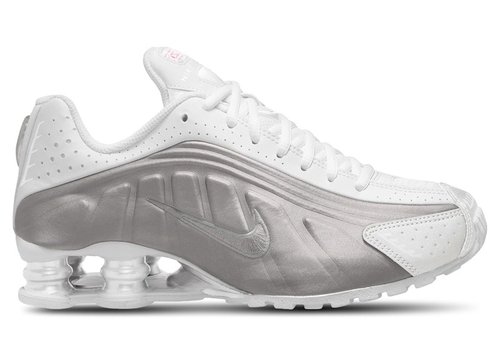 Nike Shox R4 2025 - White/White/Bright Crimson/Metallic Silver - CW2626-101