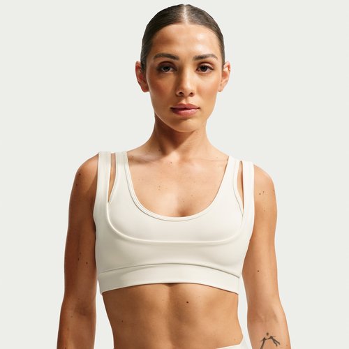 Nike SKIMS Matte Double-Strap Scoop Bra - NSKM Actv Ivory/NSKM Actv Ivory - IR5026-108