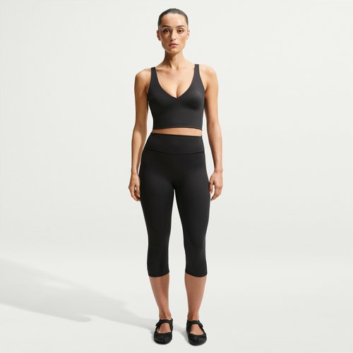 Nike SKIMS Matte High-Waisted Cropped 17" Leggings - NSKM Obsidian/NSKM Obsidian - IU2210-054