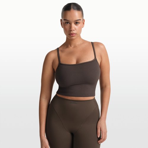 Nike SKIMS Ribbed Seamless Cami Tank Top - NSKM Phoenix/NSKM Truffle - BABRA10223W-PHR